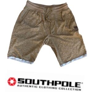 South Pole mens tan shorts size L pockets